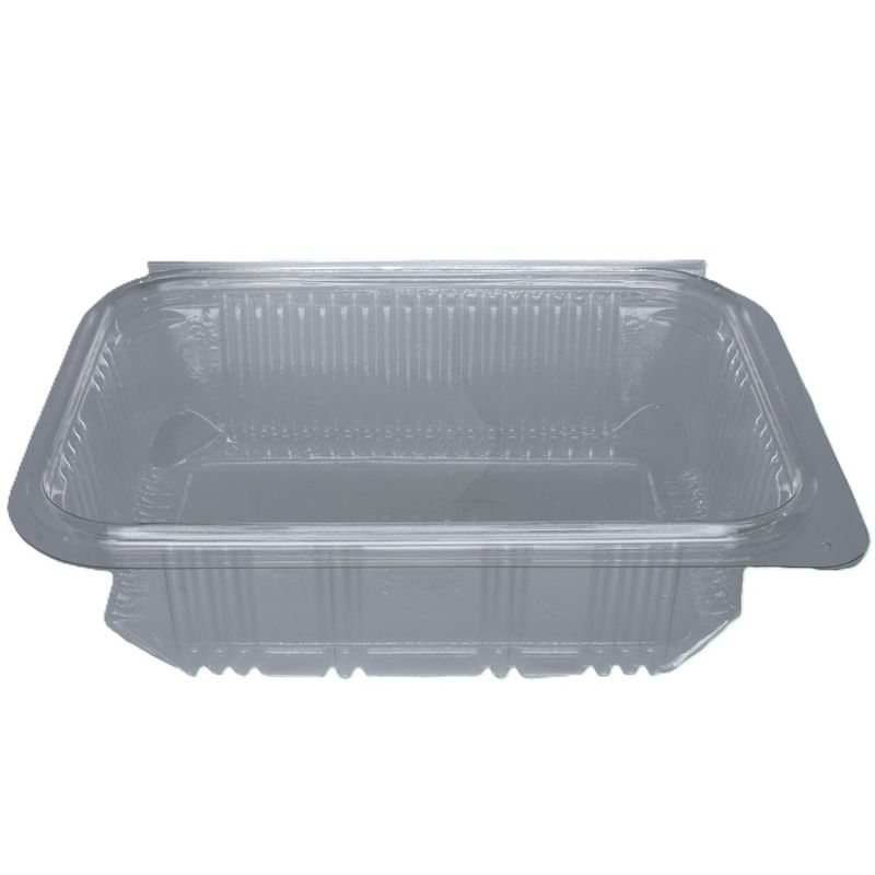 750ml Rectangular Hinged Lid rPET Container