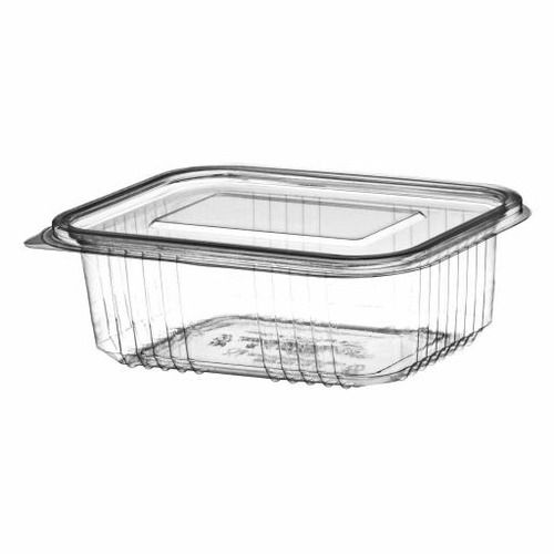 750ml Rectangular Hinged Lid rPET Container