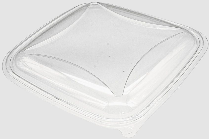 1000ml Clear Square rPET Tray