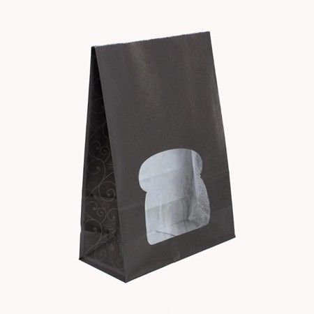 Black Sandwich Bag - Laminated