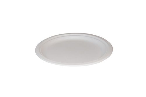 7" Round Bagasse Plate