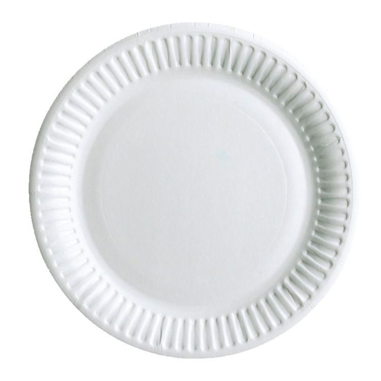7" White Paper Plate