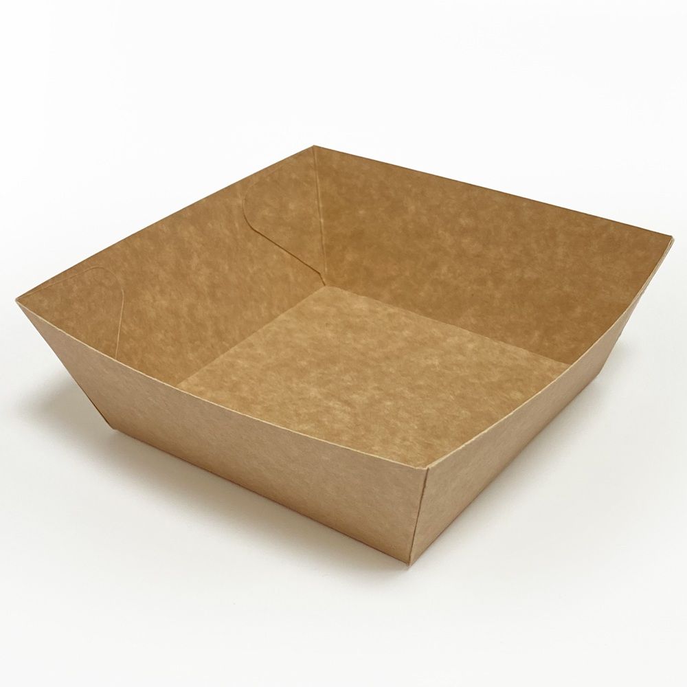 Square Kraft Burger Tray
