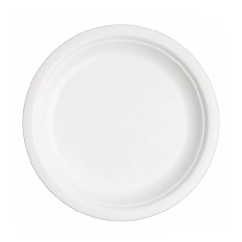 7" Round Bagasse Plate