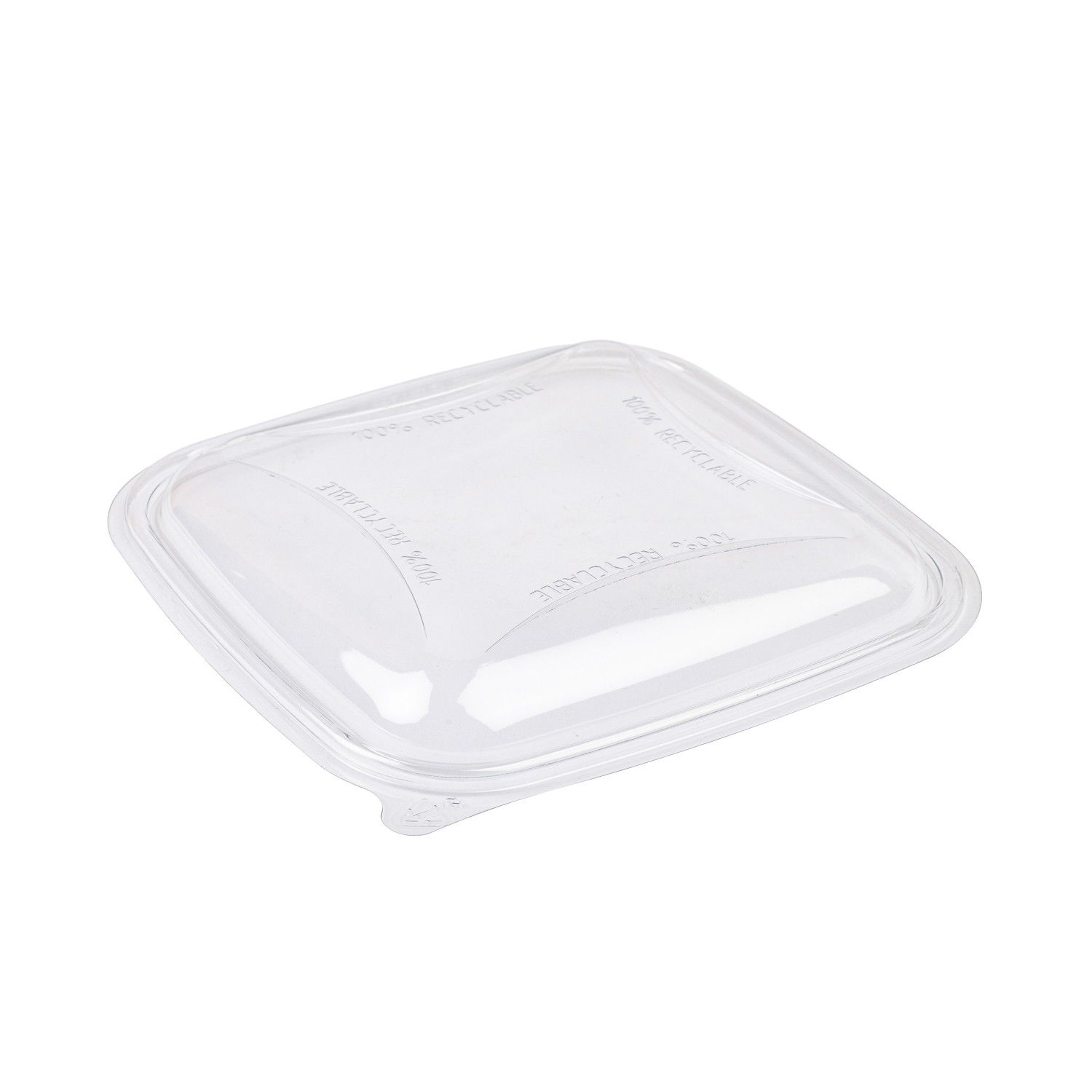 375/500ml Clear Square rPET Lid