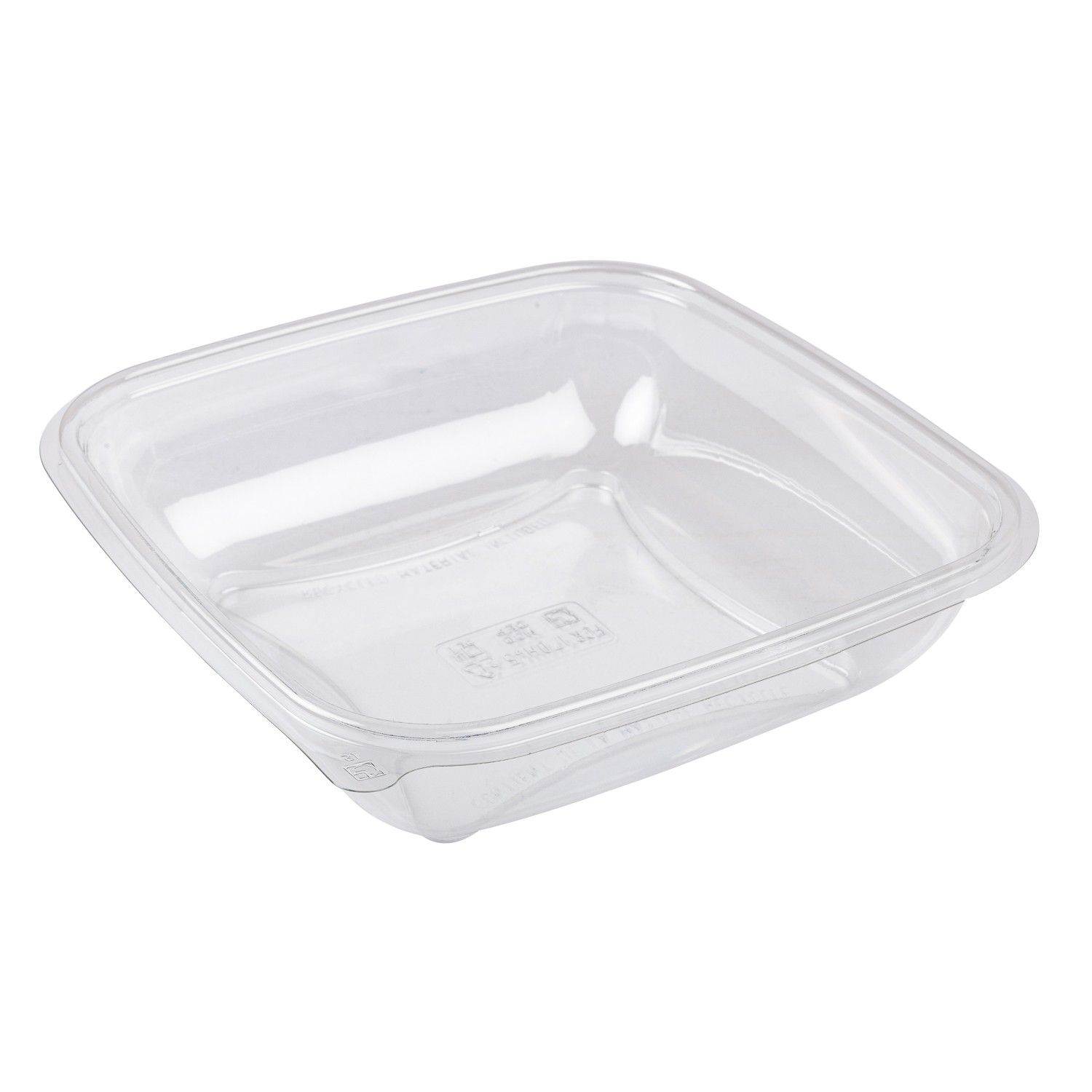 1000ml Clear Square rPET Tray