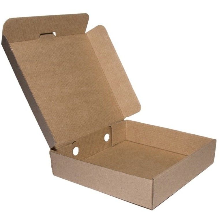 12" x 12" Brown E-Flute Pizza Box