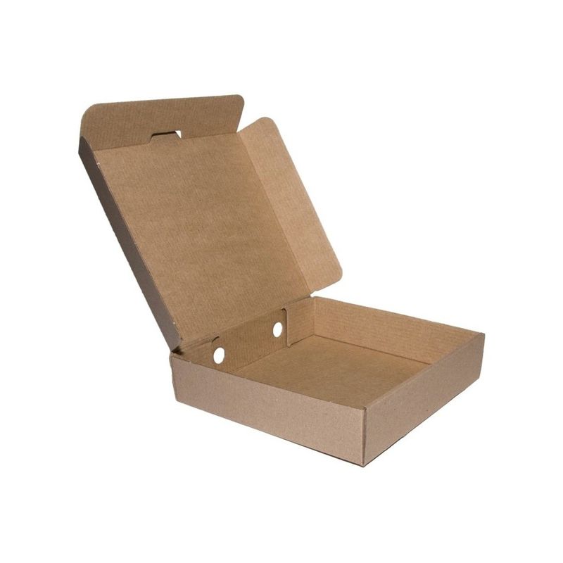 7" x 7" Brown E-Flute Pizza Box