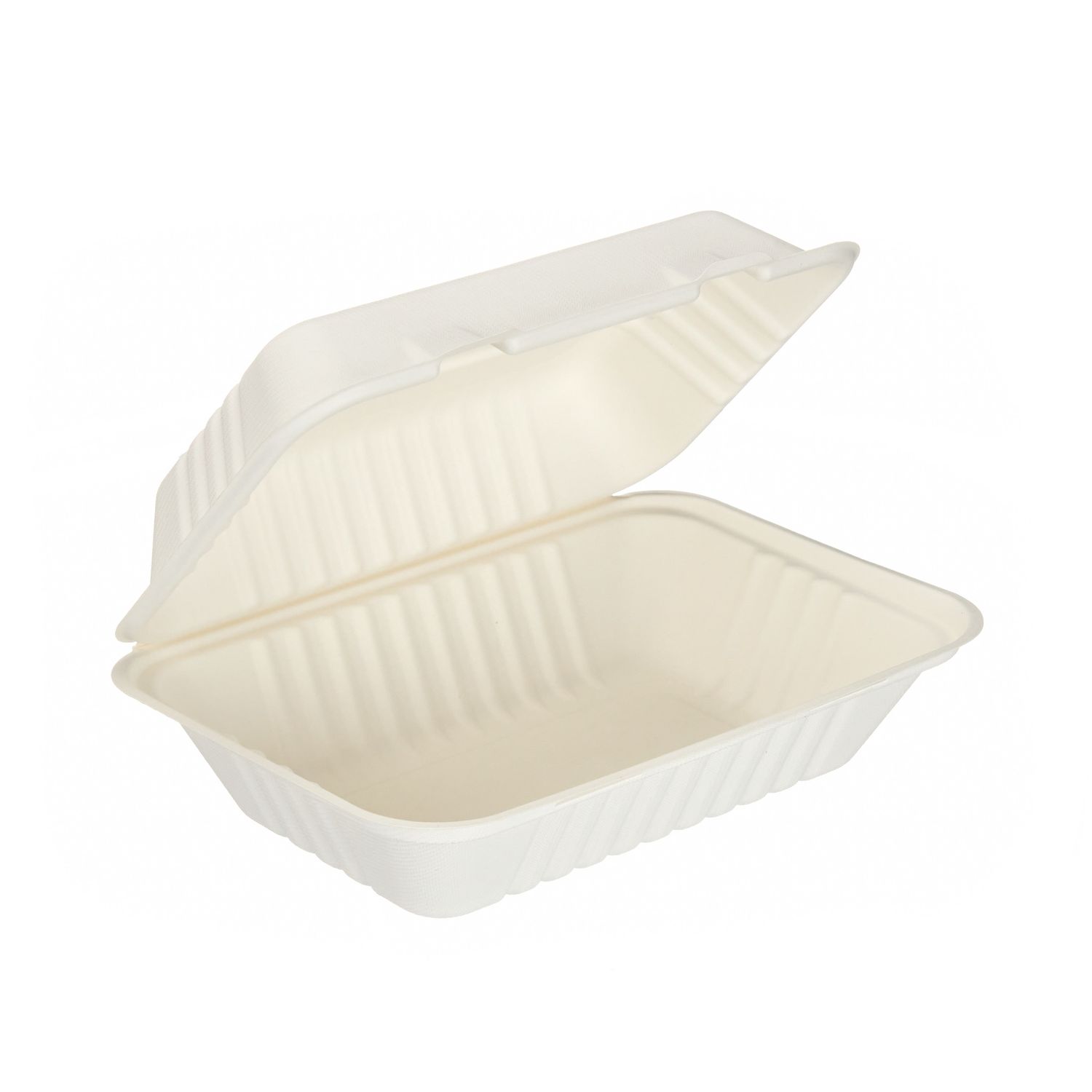 9" x 6" Bagasse Clamshell