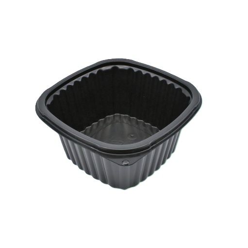 16oz Black Square Microwave Tray