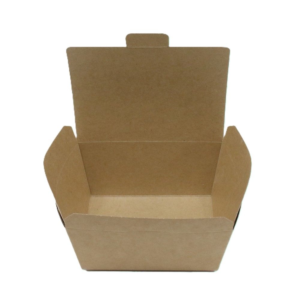 #1 Brown Hinged Leakproof Container
