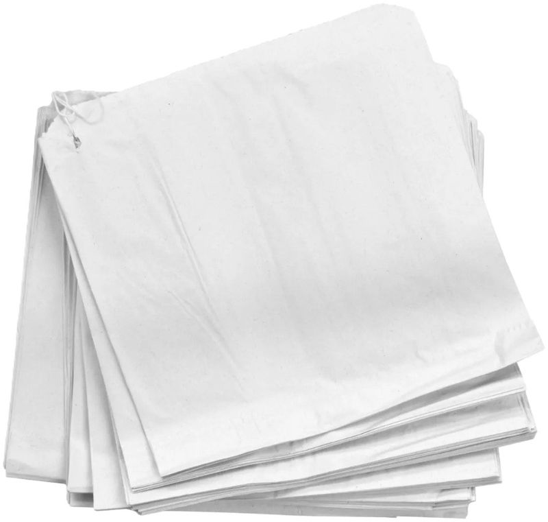 10" x 10" White Sulphite Paper Bag
