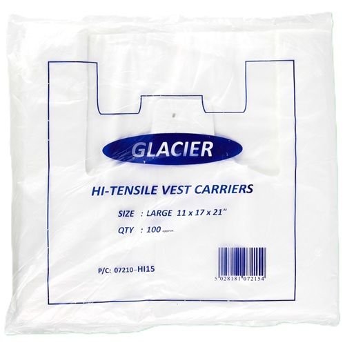11”x17”x21” White Vest Carrier 10mu
