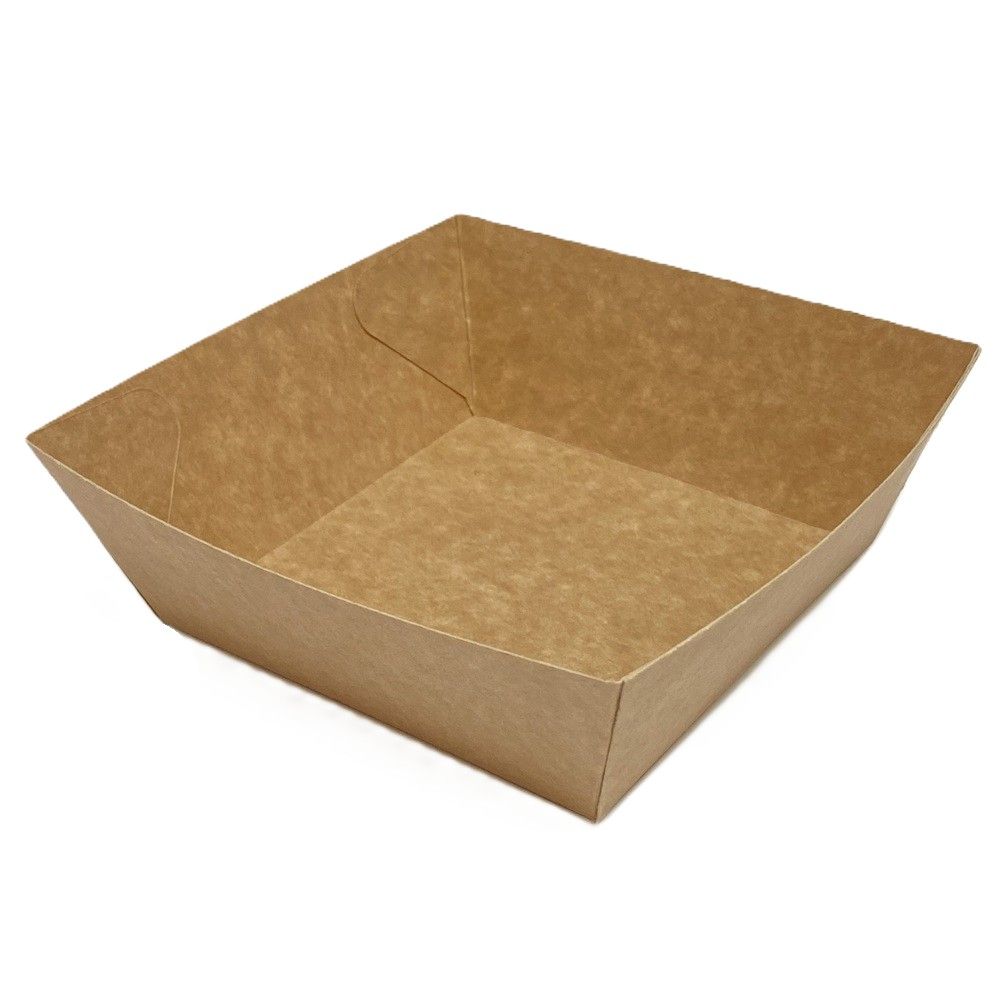 Square Kraft Burger Tray