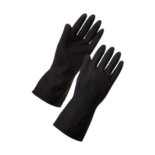 Large Black Rubber Gloves