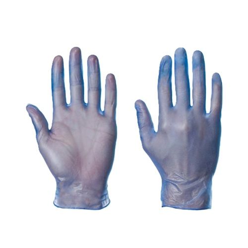 Large Blue Powder Free Vinyl Gloves