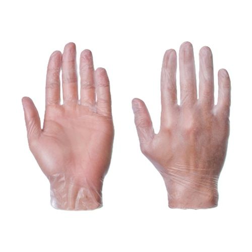 Large Clear Powder Free Vinyl Gloves