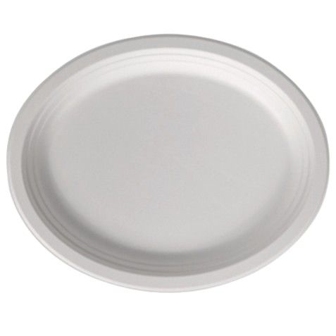 10” x 12” Oval Bagasse Plates