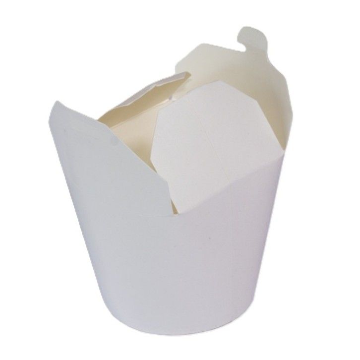 32oz White Food Pail