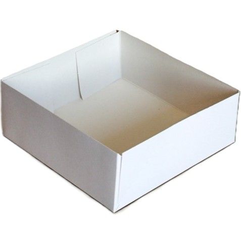 6 6" x 6" White Wavy Line Quick Pack Tray