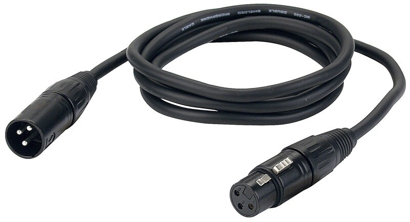 DAP-Audio XLR Mikrofonkabel Schwarz 10m
