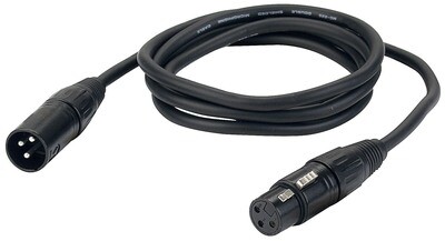 DAP-Audio XLR Mikrofonkabel Schwarz 10m