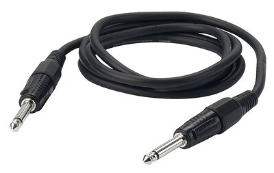 DAP-Audio Jack zu Jack Mono Kabel Schwarz 10m