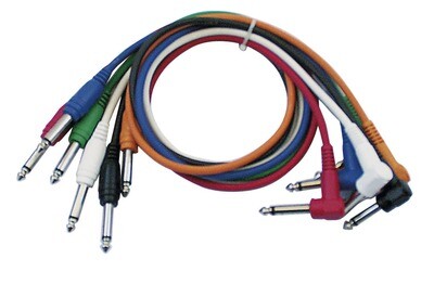 DAP-Audio Patch Kabel Jack Mono 90cm, 1 abgewinkelter Stecker