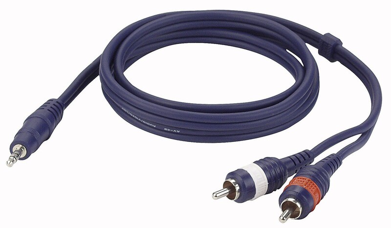 DAP-Audio Jack Mini Stereo zu 2 x Cinch Kabel 6m