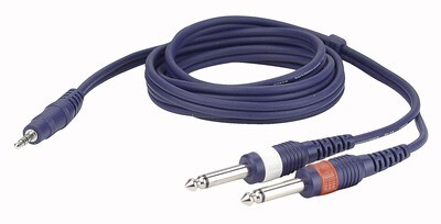 DAP-Audio Jack Mini Stereo zu 2 x Mono Jack Kabel 150cm
