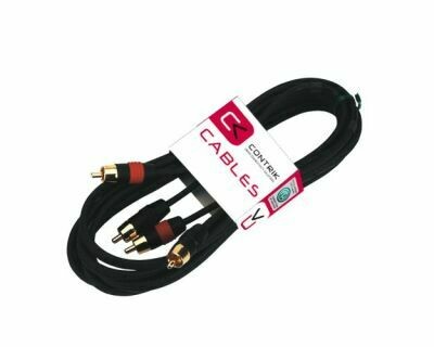 CONTRIK 3m Siamkabel mit 2 x Cinch