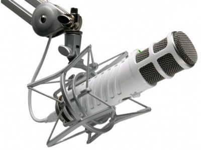 RODE Podcaster - USB-Sprechermikrofon, dynamisch Direkt Anschluss an PC/MAC, inkl. Halterung