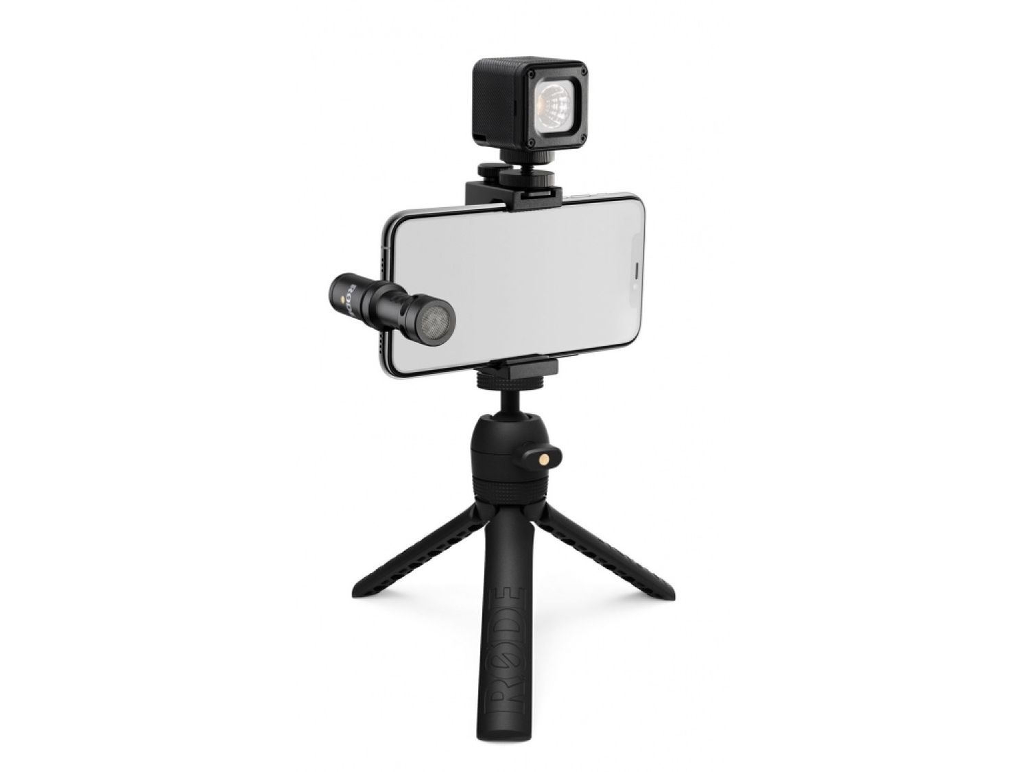 RODE Vlogger Kit USB-C - für Android-Smartphones mit USB-C-Anschluss Set aus VideoMic Me-C, SmartGrip, Tripod 2, MicroLED On-Camera-Light und Kabel