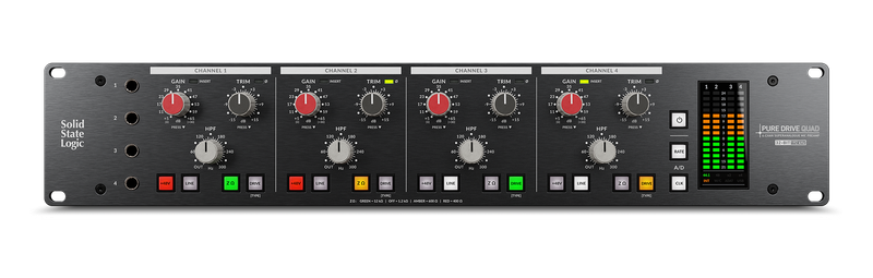 Solid State Logic PureDrive Quad 4 Mic Pre’s, conversion and USB soundcard