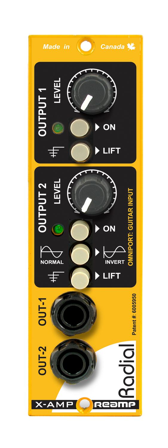 Radial  X-Amp 500 Class-A Reamp with two isolated outputs &amp; adjustable level controls