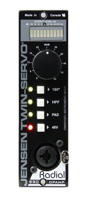 Radial Twin-Servo 500 Mic preamp, Jensen 990 opamp, dual Jensen transformers