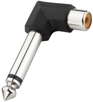 Monacor NTA-17A Winkel-Adapter 6.3mm mono M / Cinch F