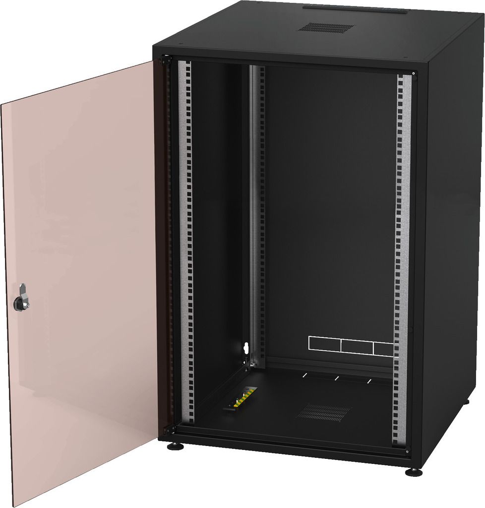 Monacor RACK-18GD/SW, Studiorack 19 Zoll, 18 HE