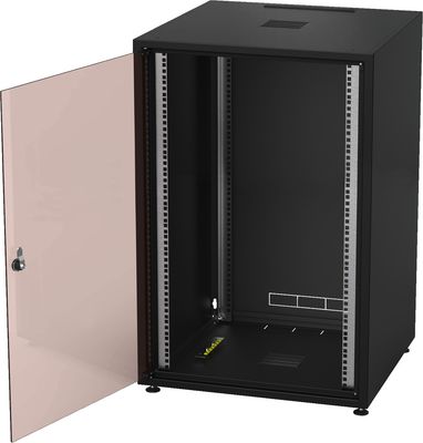 Monacor RACK-18GD/SW, Studiorack 19 Zoll, 18 HE
