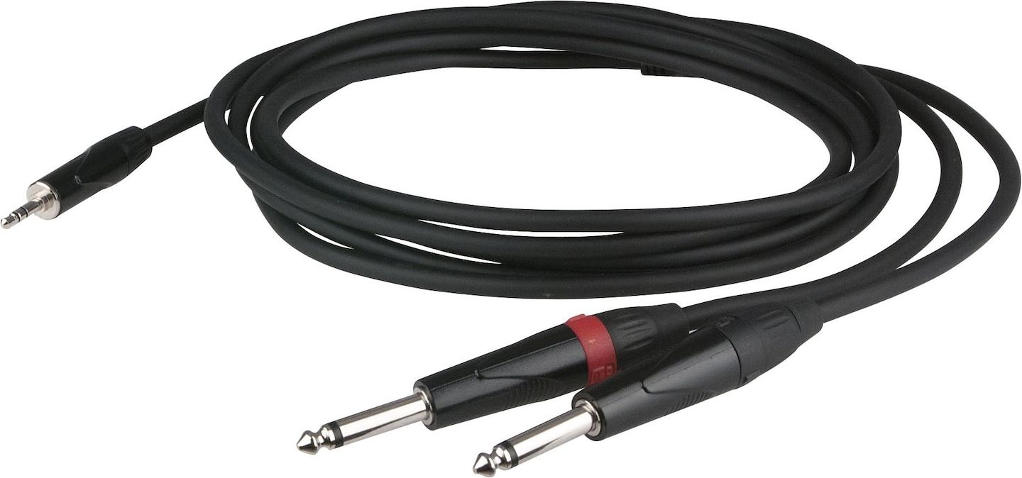 DAP-Audio Jack Mini Stereo zu 2 x Mono Jack Kabel 3m