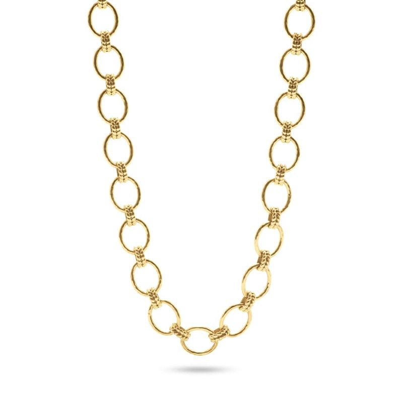 Cleopatra Grande Link Necklace Gold 16+2