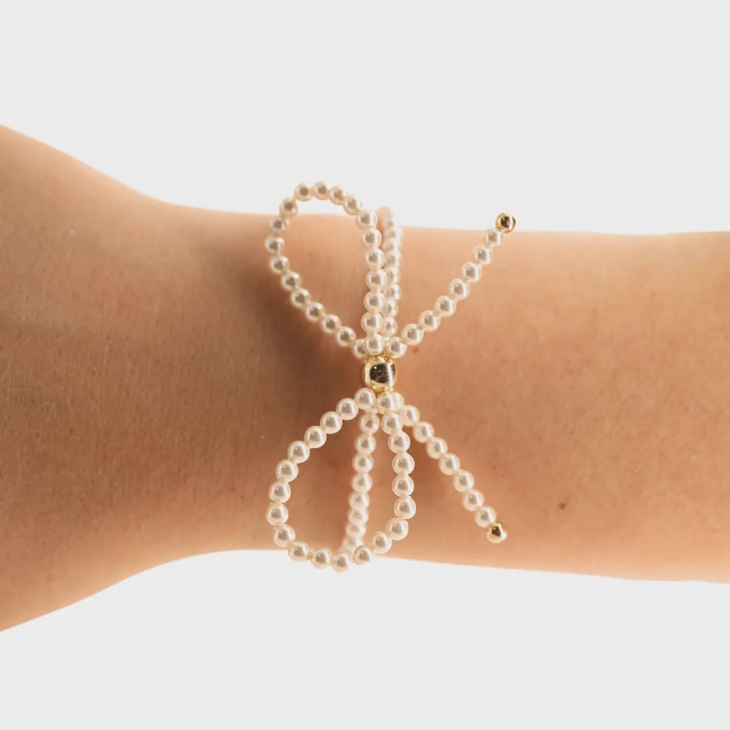 Pearl Bow Bracelet