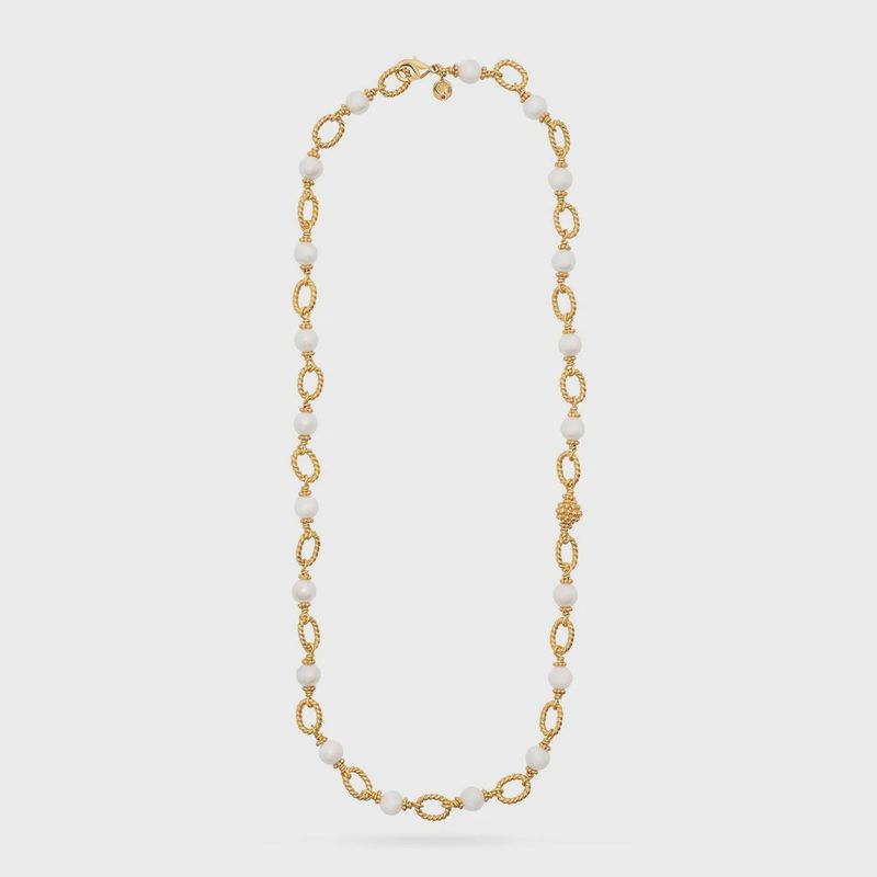 Berry and Bead Chain 24” Pearl
