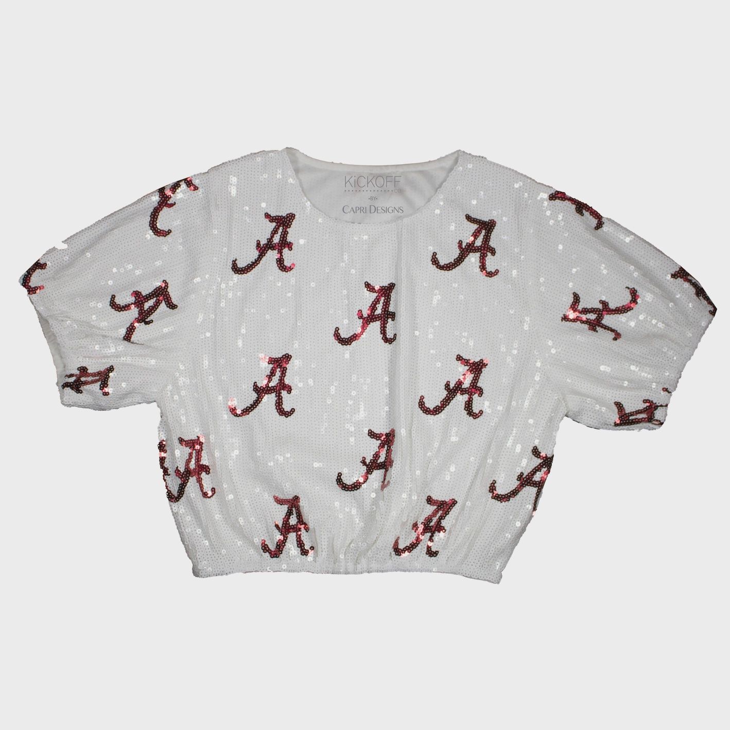 Alabama Sequin Crop Top, A repeat