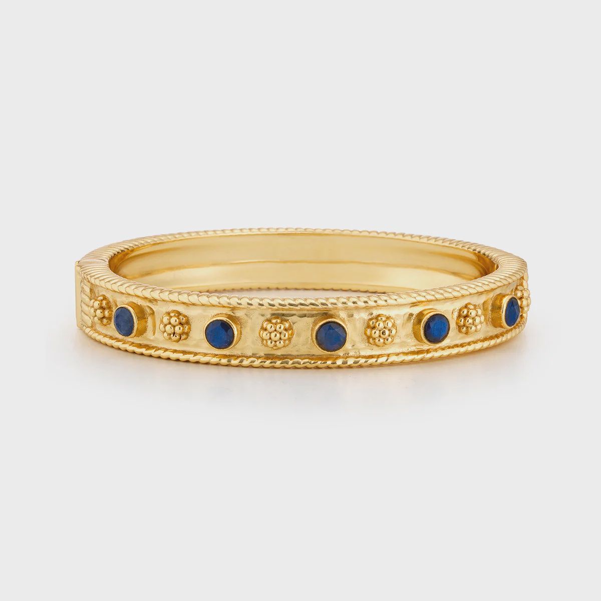 Berry Gem Classic Hinged Bracelet, Blue/Labrodorite