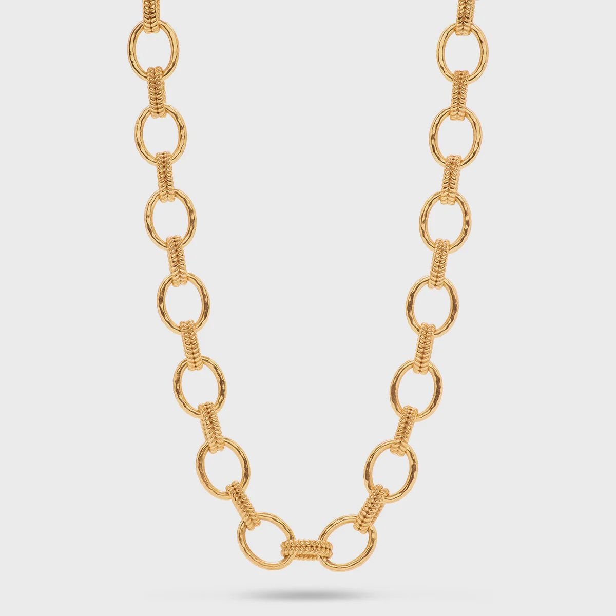 Cleopatra Regal Link Necklace 16+2 Gold