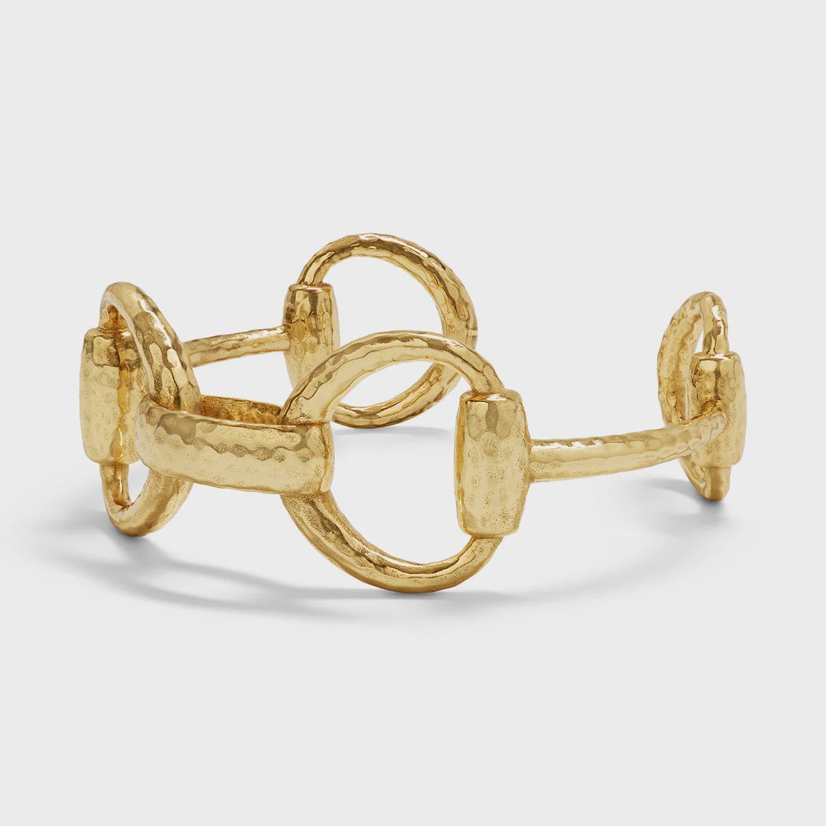 Equestrian Snaffle Bit Cuff Gold