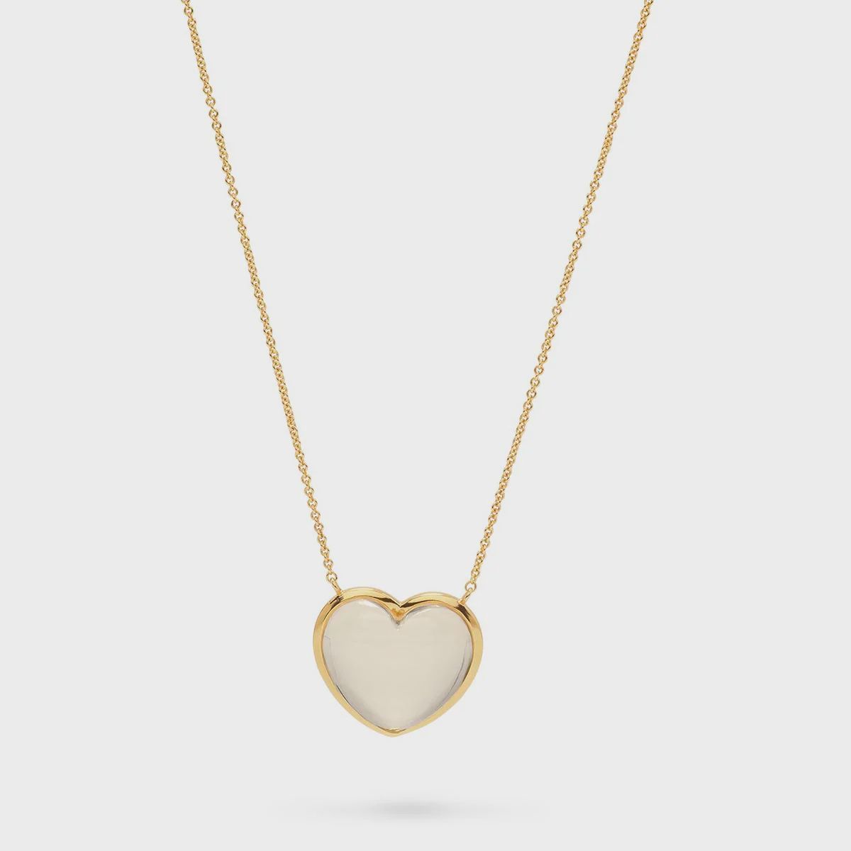 Love Necklace CLear Quartz 16+2