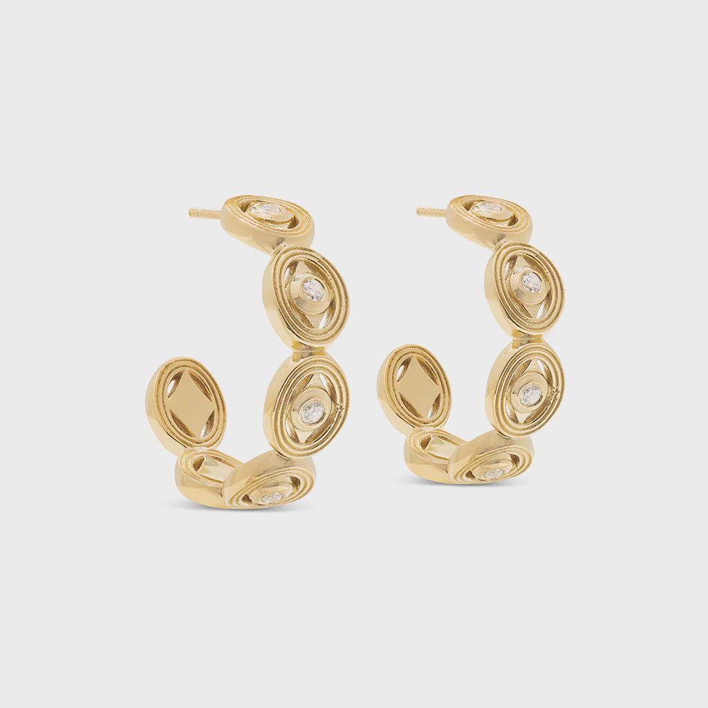 Monique Hoop Earring Gold/CZ
