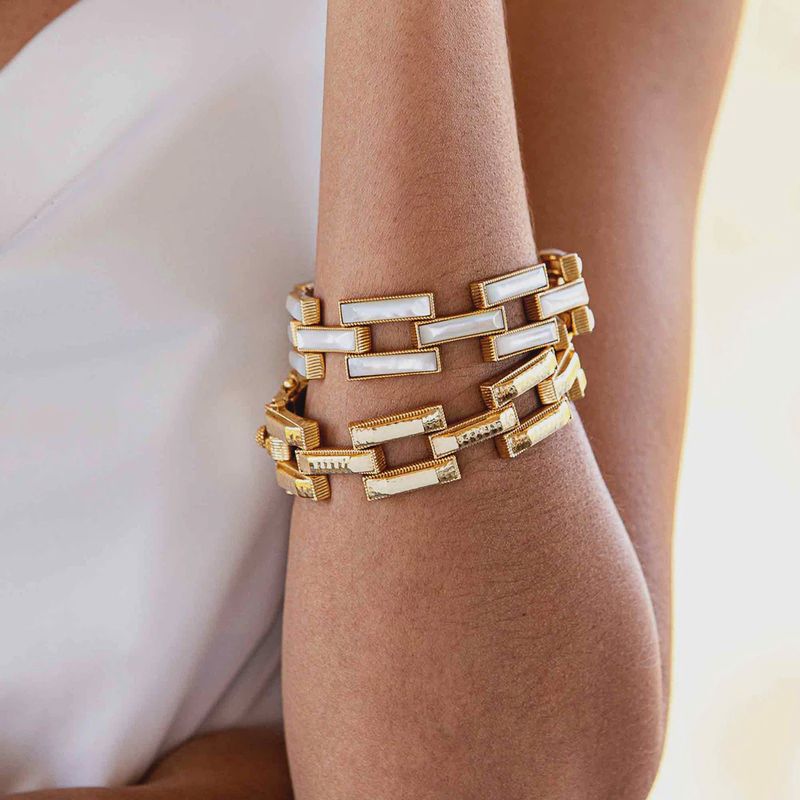 Pathway Link Bracelet 7.5” Gold